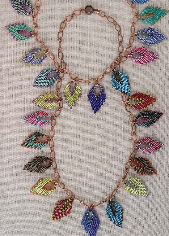 Dilia Salvador bead-woven necklaces
